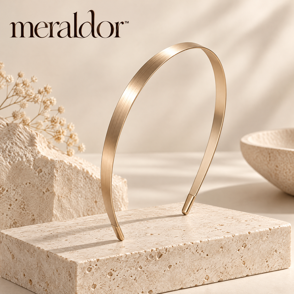 Meraldor™ Slim Gold-Tone Headband