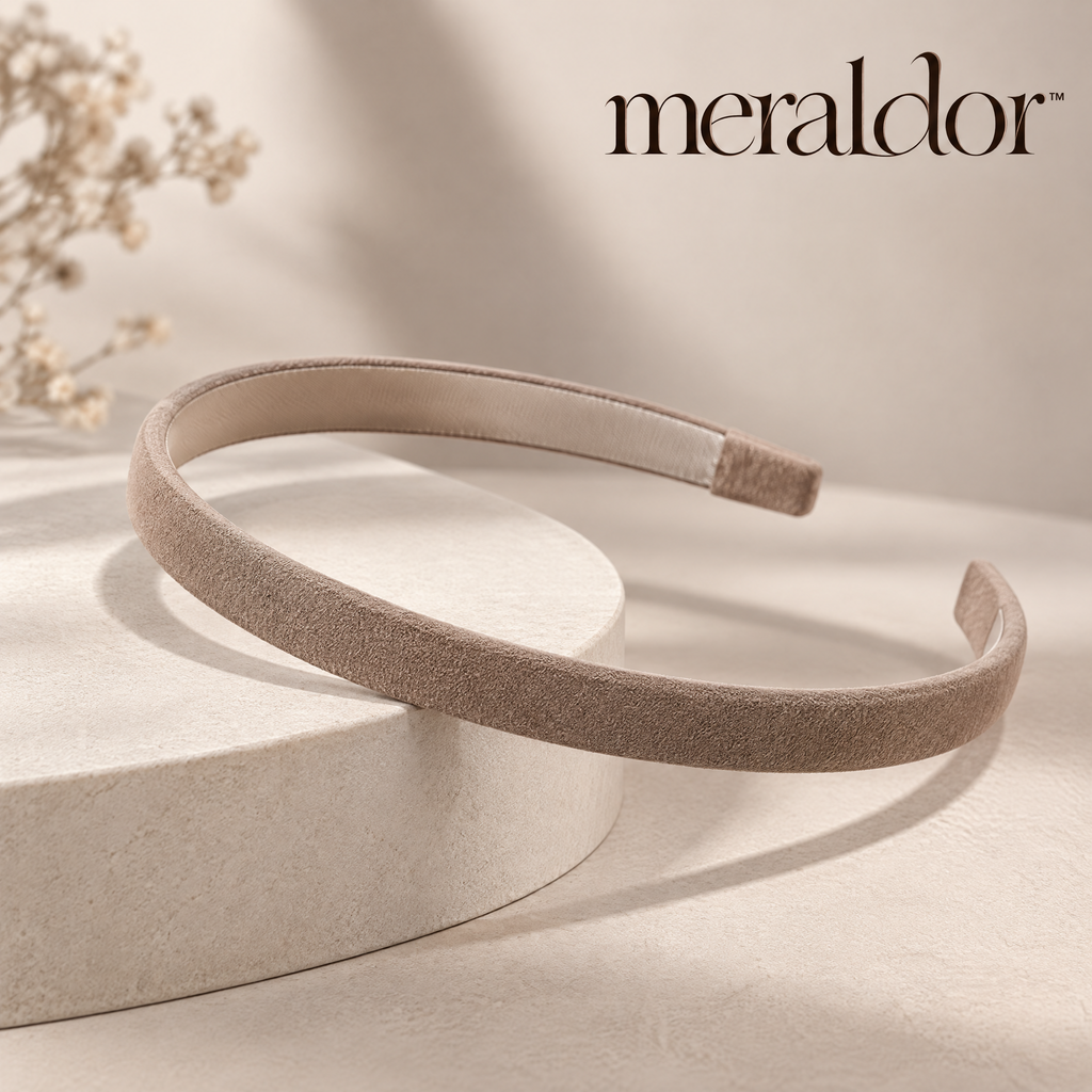 Meraldor™ Taupe Fabric Headband