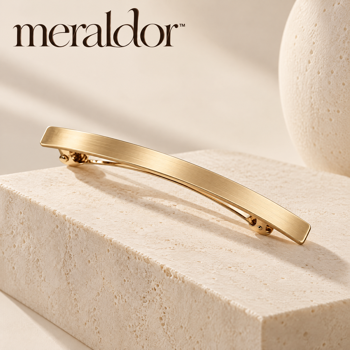 Meraldor™ Gold-Tone Slim Barrette