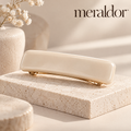 Meraldor™ Ivory Rectangular Barrette
