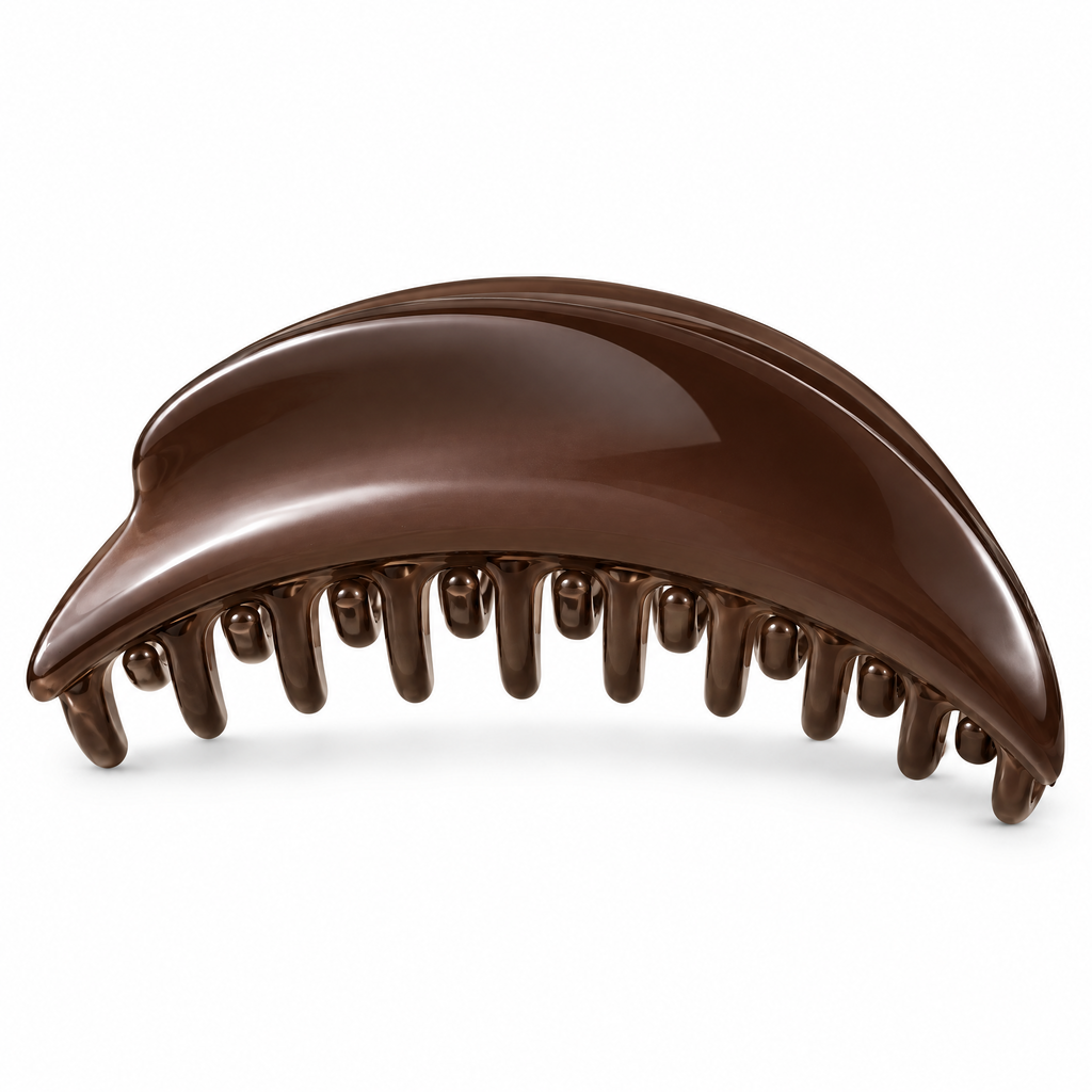 Meraldor™ Chocolate Brown Curved Claw Clip