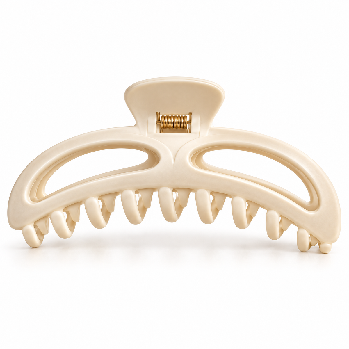 Meraldor™ Ivory Open-Frame Claw Clip